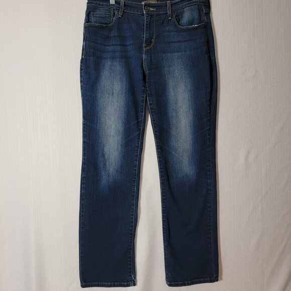 Levis Womens Jeans 505 Size 10 Blue Straight Leg Medium Wash Denim Classic - Picture 1 of 12